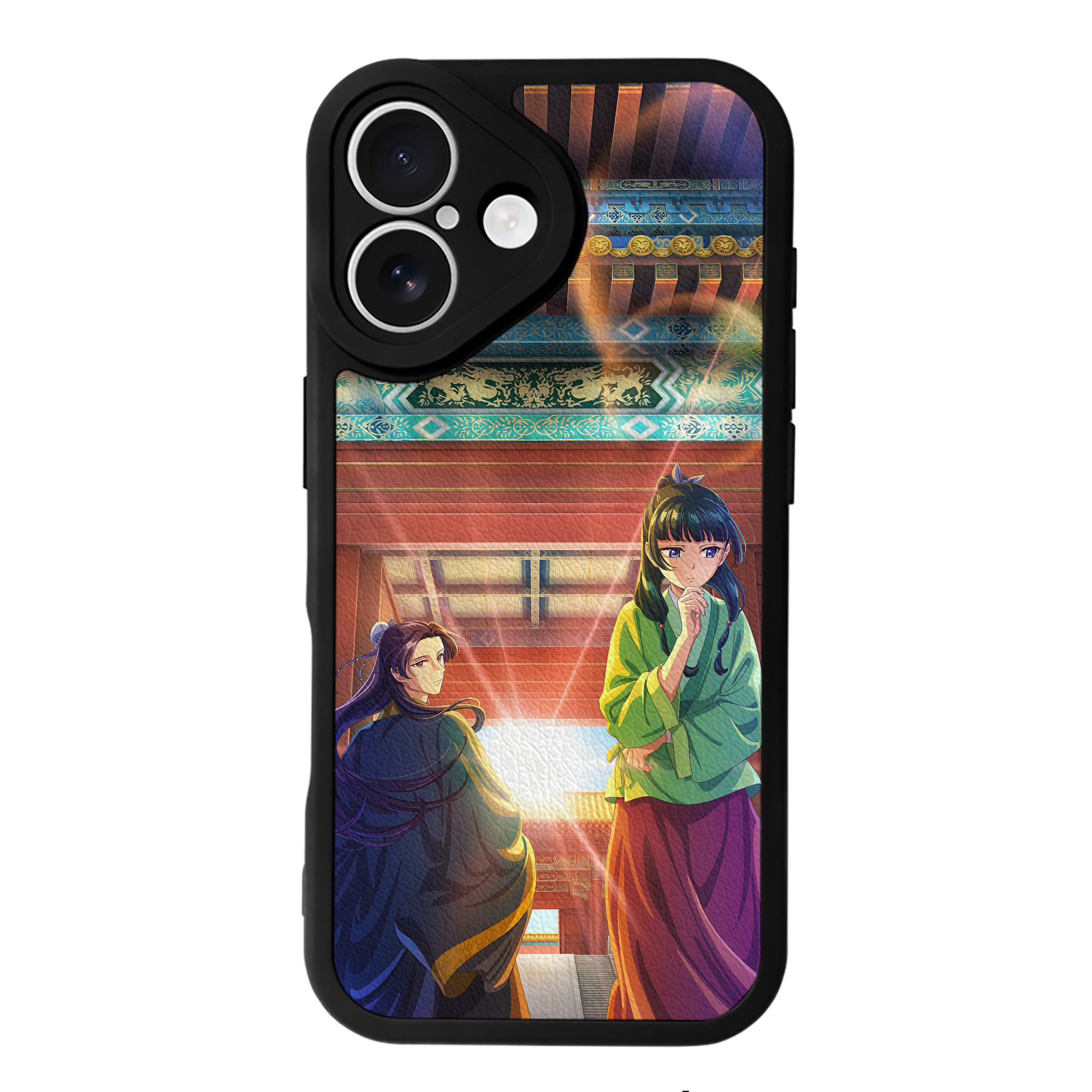 （画像用） 薬屋のひとりごと The Apothecary Diaries 【iPhone 16シリーズ対応】シリコンスマホケース（レザー調） 材質：シリコン
